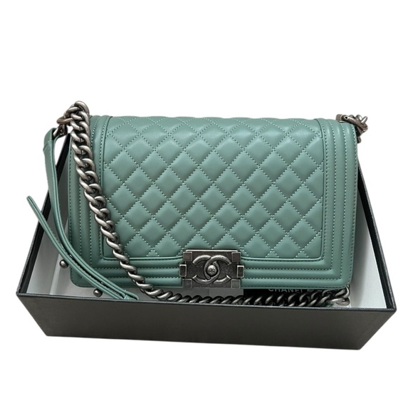 CHANEL Handbags - Chanel Mint Quilted Crossbody Bag